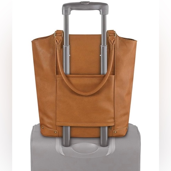 solo Handbags - SOLO Leather Laptop Tote